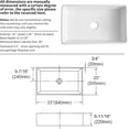 thumbnail image 6 of Boyuevi 33 inch White Farmhouse Sink, Fireclay Apron Front Farm Kitchen Sinks Farmhouse Ceramic Porcelain Single Bowl Deep Large Capacity Kitchen Sink with Stainless Steel Grid and Strainer, 6 of 8