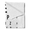 thumbnail image 2 of Eye Chart Soft Flannel Fleece Throw Blanket, Letters Numerals Arranged on a Plain Background, Cozy Plush for Indoor and Outdoor Use, 70" x 90", White Fern Green, by Ambesonne, 2 of 5