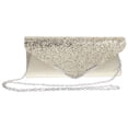 thumbnail image 1 of Sac à Main Pailleté Mode Pochette de Soirée Magnétique pour Mariage Dîner (Doré), 1 of 9