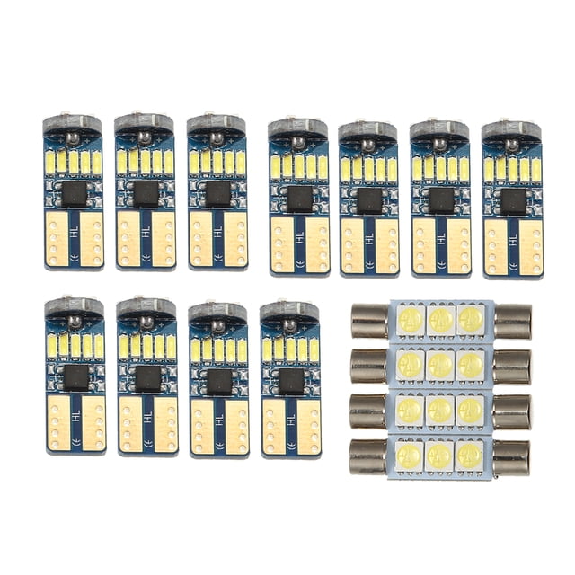 Kit de luces LED para interior de coche, bombillas de luz de cúpula de mapa LED T10, para Jeep Grand Cherokee 2011-2020, metal plástico, multicolor, 1 juego