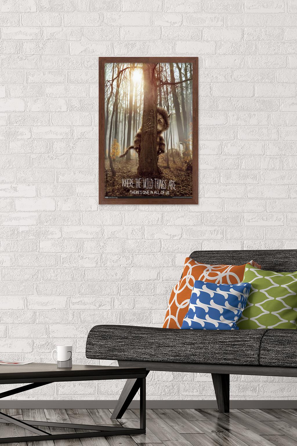 Where The Wild Things Are - One Sheet Wall Poster, 14.725" x 22.375", Framed
