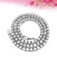 thumbnail image 3 of EeaseMX Crystal Bling Necklace Rhinestones Cadenas estilo hip-hop Collares Accesorios de joyería (Plata, 75 cm), 3 of 7