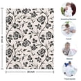 thumbnail image 4 of Pioneer Flower Floral Print Pattern Blanket,Comfortable Soft Flannel Throw Blanket,All Season,Warm Lightweight Blankets for Sofa Bed Couch Living Room Chair,30"x40", 4 of 4