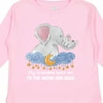 thumbnail image 4 of Inktastic My Grandma Loves Me to the Moon and Back Elephant Family Boys or Girls Long Sleeve Toddler T-Shirt, 4 of 5