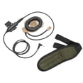 thumbnail image 3 of Auriculares militares HD01 con radio bidireccional y PTT U94, compatibles con Yaese VX-3RBrown, 3 of 14