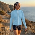 thumbnail image 5 of UDAUDU Women's Plus Size Sun Shirts UPF 50+ UV Protection Clothing Long Sleeve Full Zip Jacket Lightweight 2026 Workout Athletic Tops Sky Blue 5XL, 5 of 7