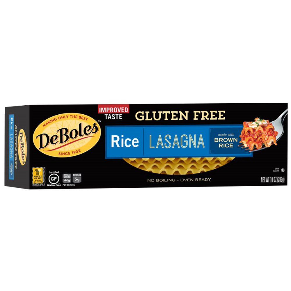 DeBoles Gluten Free Rice Lasagna, 10 Oz