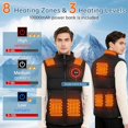 thumbnail image 2 of Heated Gilet for Men, Deepoter Heated Vest with 10000 mAh Power Bank, Heated Jacket with Multiple Heating Zones & 3 Temperature Settings, Heated Body Warmer for Motorcycle Fishing Skiing Camping, 2 of 6