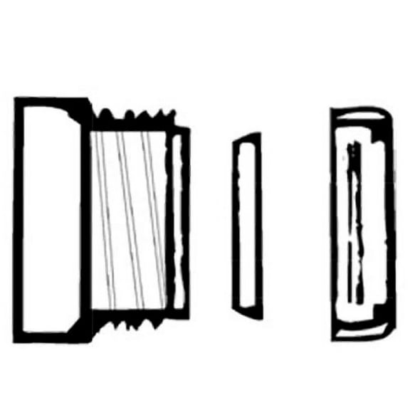 Lasalle Bristol 632860A 1-1/2" x 1-1/4" Female ABS P-Trap Adapter