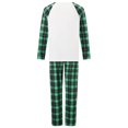 thumbnail image 6 of Hirigin Christmas Matching Pajamas Christmas Tree Print Long Sleeve Shirt and Elastic Plaid Pants Set Loungewear Soft Sleepwear, 6 of 8