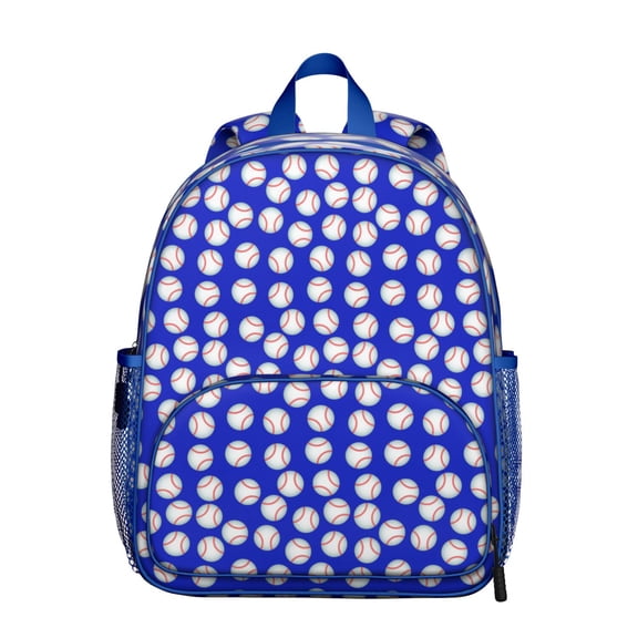 Sports-Themed Students Backpack - Baseball, Basketball, Football Print, Comfortable Dual Shoulder Support, Durable for School