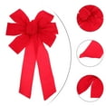 thumbnail image 6 of LABSERRON 6Pcs Festive Red Bow Ornaments Christmas Theme Design Reusable, 6 of 8