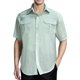 thumbnail image 1 of pstuiky camisetas para hombre, Camisa informal de manga corta con solapa y botones de color liso para hombre camisas casuales para hombre l, 1 of 9