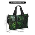 thumbnail image 2 of Honeii Lush Foliage Green Plant Print Hand Travel Bag,Travel Duffle Bag, Waterproof Weekender Bag,Carry On Tote Bags,Weekender Tote Bag,for Weekend and Business Travel, 2 of 7