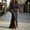 Black, variant on Womens Satin Formal Maxi Dress Batwing Sleeve Ruched Waist Side Slit Evening Gown with Pockets, Elegant Wedding Guest Dress for Party Banquet Prom Wine XL
