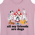 thumbnail image 3 of Disney Classics - Cats & Dogs - All My Friends Are Dogs - Women's Racerback Tank Top, 3 of 5