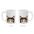 thumbnail image 2 of MUGBREW 11 Oz Ceramic Tea Cup Coffee Mug, Animal Calico Kitten Cat, 2 of 7
