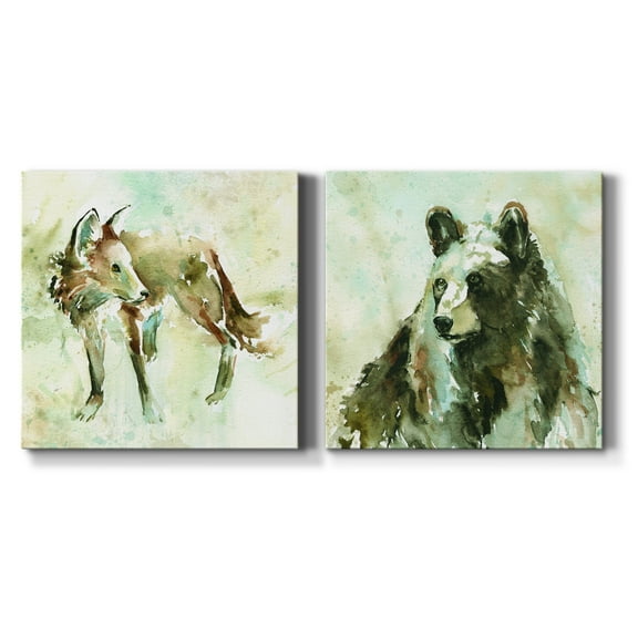 On Second Thought - Premium Gallery Wrapped Canvas - Ready to Hang Set of 2 - 40 x 40 Each