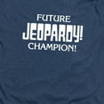 thumbnail image 2 of Popfunk Jeopardy Future Champion Unisex Adult Heather T Shirt, Navy Heather, X-Large, 2 of 4