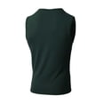 thumbnail image 3 of Hessimy Men's Cotton Tank Undershirts Pack, Moisture-Wicking Tanks, lightweight Cotton Tank Undershirts（Dark Green,L), 3 of 6