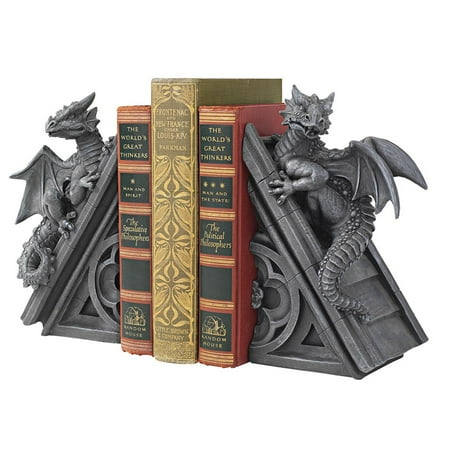 Design Bookends - Design Toscano Gothic Castle Dragons Sculptural Bookends