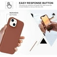 thumbnail image 6 of iPhone 13 Case, Phone Case iPhone 13,Slim Fit Liquid Silicone Soft Gel Rubber Lightweight Microfiber Lining Shockproof Anti-Scratch Protective Phone Cover for iPhone 13 6.1'' 2021,Deep Brown, 6 of 17