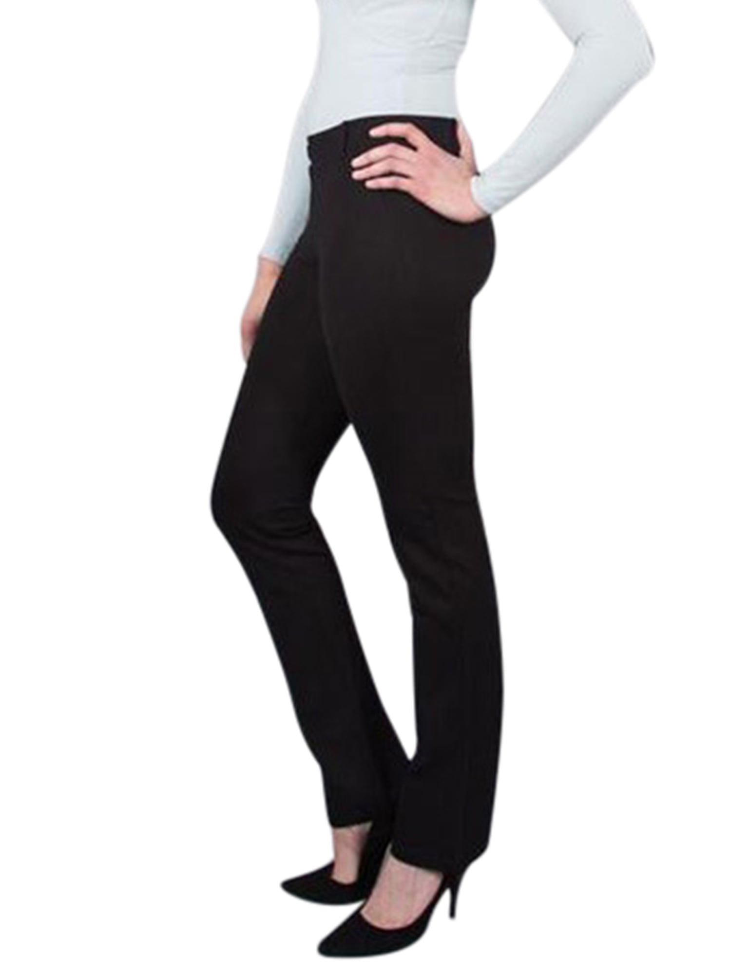 S-4XL Women Lady High Waist Straight Slim Career Work Office Suit Pants Trousers