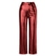 thumbnail image 5 of WILLBEST Pantalones Casuales de Mujer, Moda 2024, de Cuero Sintético Liso y Recto, para Mujer Chica, 5 of 6