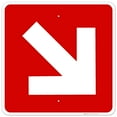 thumbnail image 1 of Diagonal Directional Arrow Sign, 24x24 Aluminum, 1 of 1