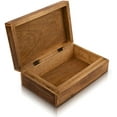 thumbnail image 5 of Great Birthday Gifts Handmade Decorative Wooden Jewelry Box Tree Of Life Carving Jewelry Organizer Keepsake Box Treasure Chest Trinket Holder Watch Box Storage Lock Box Housewarming Gift, 5 of 7