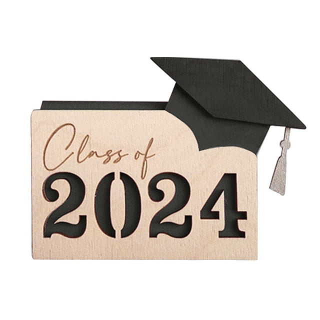 Price cut Card Holder For Graduate 2024 Wooden Graduation Card Box Multi Card Case Grad Card Organizer Case