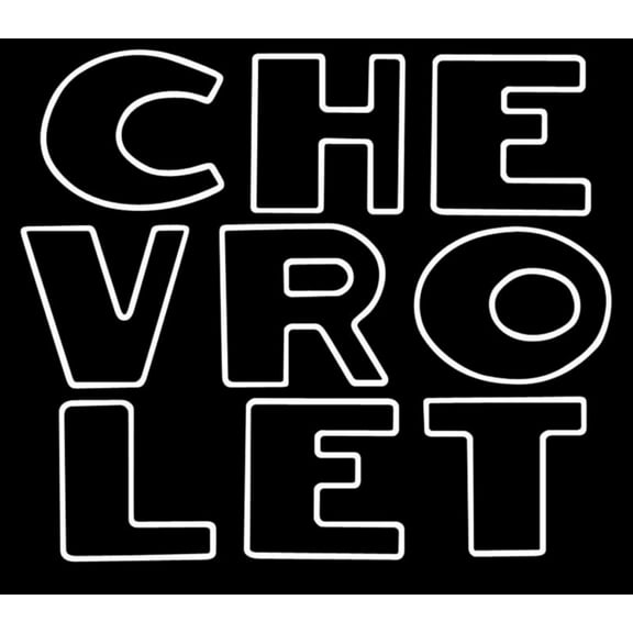 OER Black Tailgate Letter Decal Set 1947-1953 Chevy Stepside Pickup Truck