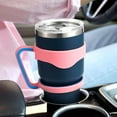thumbnail image 5 of Linkidea 3 Pack Tumbler Handle Compatible with 30oz YETI Rambler, OZARK TRAIL Tumbler, Portable Anti Slip Travel Mug Grip (Black, Pink, Blue), 5 of 6