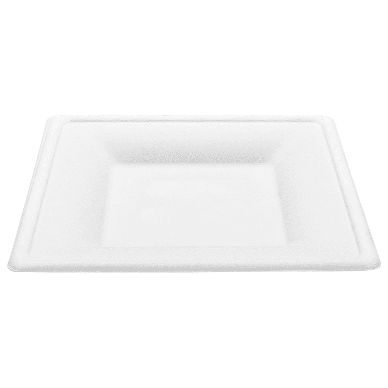Karat Earth 6”x 6” Paper Square Plate, Molded Fiber, White - 500 pcs