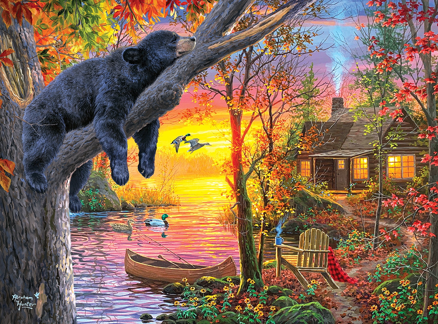 Cra-Z-Art Abraham Hunter 1000-Piece Sleepy Adult Jigsaw Puzzle