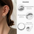 thumbnail image 2 of Sterling Silver Huggie Earrings for Women – Tiny Sleeper Hoops 10mm/14mm/16mm, 925 Silver Cartilage Earrings, Hypoallergenic Mini Hoops for Tragus, Cuff, Fashion Jewelry Gifts, 2 of 9