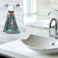 thumbnail image 5 of Yayeee Kitchen Hanging Hand Towels Set of 2 with Loop Bathroom Absorbent Tie Towel, Art Water Lilies Pattern, 5 of 7