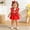 e-155Red71, variant on Girls Sleeveless Floral Bowknot Romper Bodysuits Dress Headbands Set O-Neck Infant Trendy Back To School Onesie