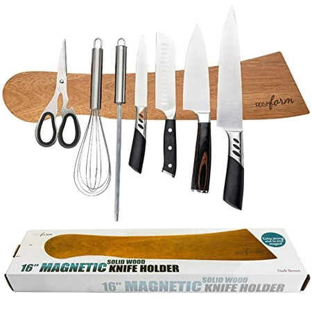 

16 Magnetic Knife Bar - Dark Brown