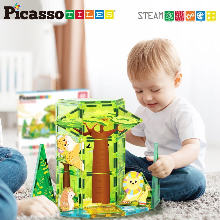 PicassoTiles 180 PC Magnétique Tile Building Set France