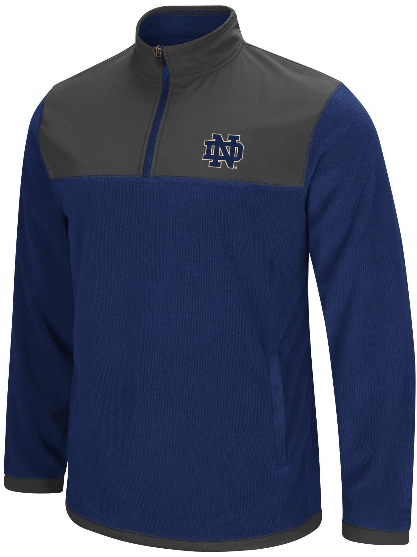 Notre Dame Fighting Irish NCAA "Blocker" Men's 1 4 Zip Corduroy Fleece Jacket by Colosseum