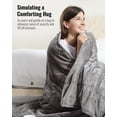 thumbnail image 4 of Sivio Queen Size Weighted Blanket for Adults, Reversible Soft Gray Fleece & White Sherpa Heavy Blanket for Bed Couch Sofa, All Season Use, 15 lbs 60"x80", 4 of 13