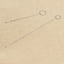 SOPOTUTU 2Pcs Sewing Loop Turner Silver Metal for Turning Fabric Cylinders Knitters Home Craft Sewing