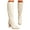 White, variant on Juosiy Knee High Boots for Women Chunky Heel Wide Calf Riding Booties Classic Dressy Heels Shoes