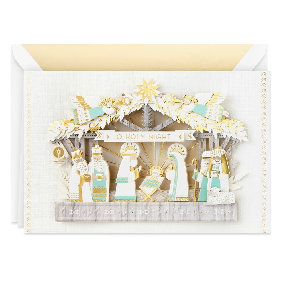 Hallmark Signature Religious Christmas Card (Nativity Scene) Walmart
