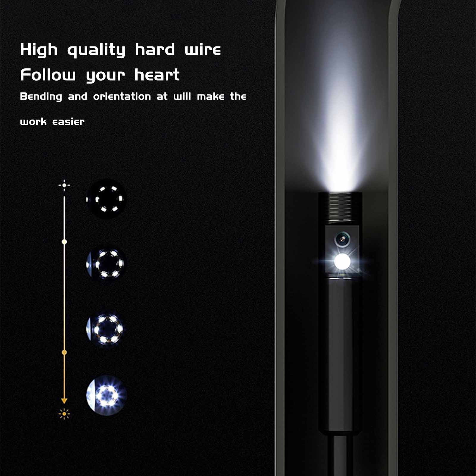 Wireless Endoscope Camera, 1080P HD Inspection Camera with 6 LED Lights, 8mm Lens for iPhone Android