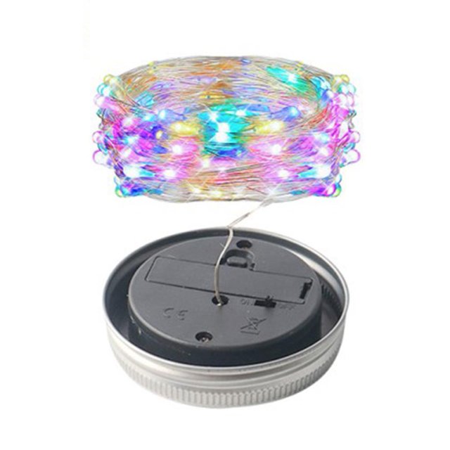 3 uds Luz de Tarro Solar LED Wdftyju Multicolor 2m Decoración de Jardín Fiesta Boda