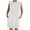 White, variant on IROINNID Women's Sleeveless Shift Dress Round Neckline Sexy Loose Ladies Mini Dress Strapless Cap Solid Color Dress