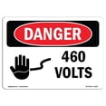 thumbnail image 1 of SignMission OS-DS-A-1218-L-1012 12 x 18 Po Signe de Danger OSHA - 460V, 1 of 1