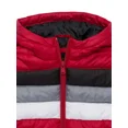 thumbnail image 3 of Ixtreme Boys Retro Stripe Quilted Hooded Puffer Jacket, Sizes 4-18, 3 of 3